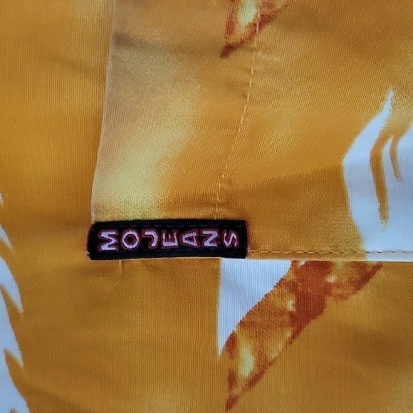 MOJEANS By Maurice Malone Hawaiian 100% Cotton Button Down Shirt Palm Leaves XL - Picture 8 of 16